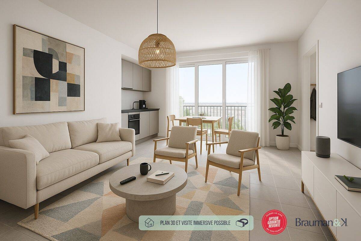 Appartement 3 pièces 56 m² · à Mondeville · 56 m² · 209 000 €