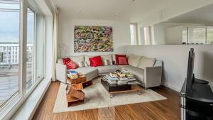 Penthouse-Maisonette in Mainlage: 253 m², Gaggenau-Küche, Jacuzzi, Sauna & Doppelparker – 60594 Frankfurt am Main – Vorschaubild 5