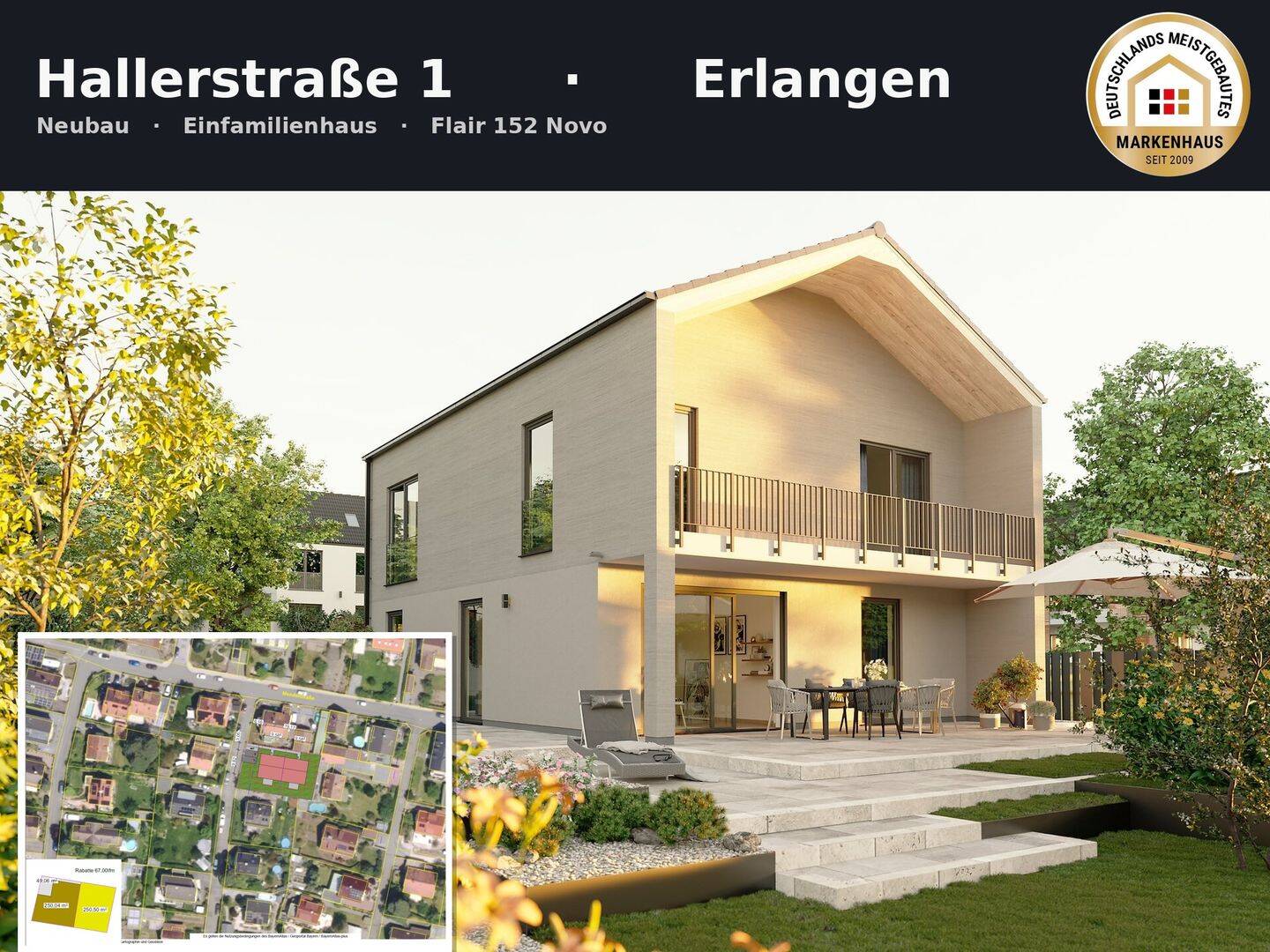 Erlangen: Neubau Einfamilienhaus Premium | Komplettpreis inkl. Grundstück & Baunebenkosten – Erlangen – Bild 1 von 8