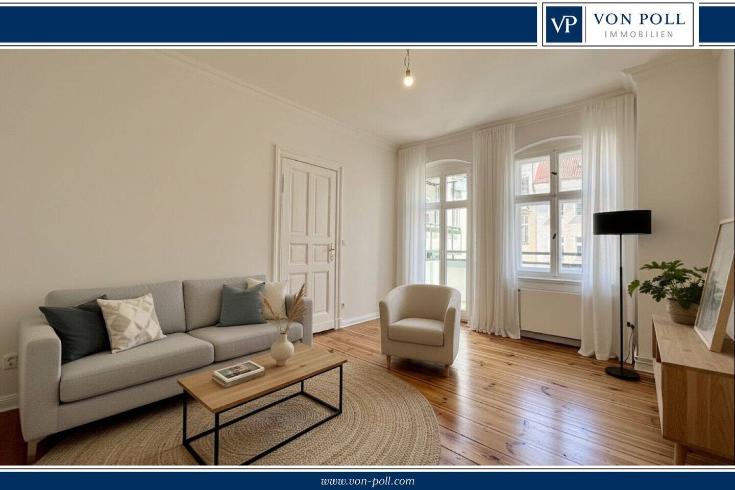 Stilvoller Altbau im 3. OG: Lichtdurchflutet, renoviert & mit Balkon zum ruhigen Innenhof