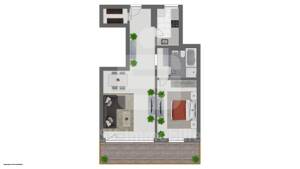 Gepflegte 2-Zimmer-Wohnung mit TG-Stellplatz und solider Vermietung als nachhaltige Kapitalanlage – 50767 Köln – Vorschaubild 7