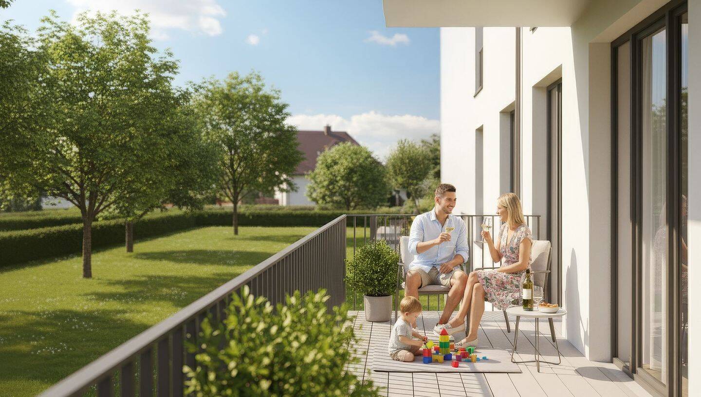 Moderne 3 Zimmer 1OG Wohnung in ruhiger Lage - ab 0,6% p.a durch KNN + QNG - Niedrige Energiekosten – Paderborn – Vorschaubild 4