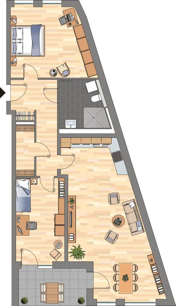 3-Zimmer-Wohnung in Essen Südviertel – Essen – Vorschaubild 8