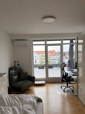 Über den Dächern von Fürth – 2-Zimmer-Wohnung mit 45 m² Süd-Dachterrasse, Klimaanlage & 2 Stellplätzen – 90763 Fürth – Vorschaubild 4