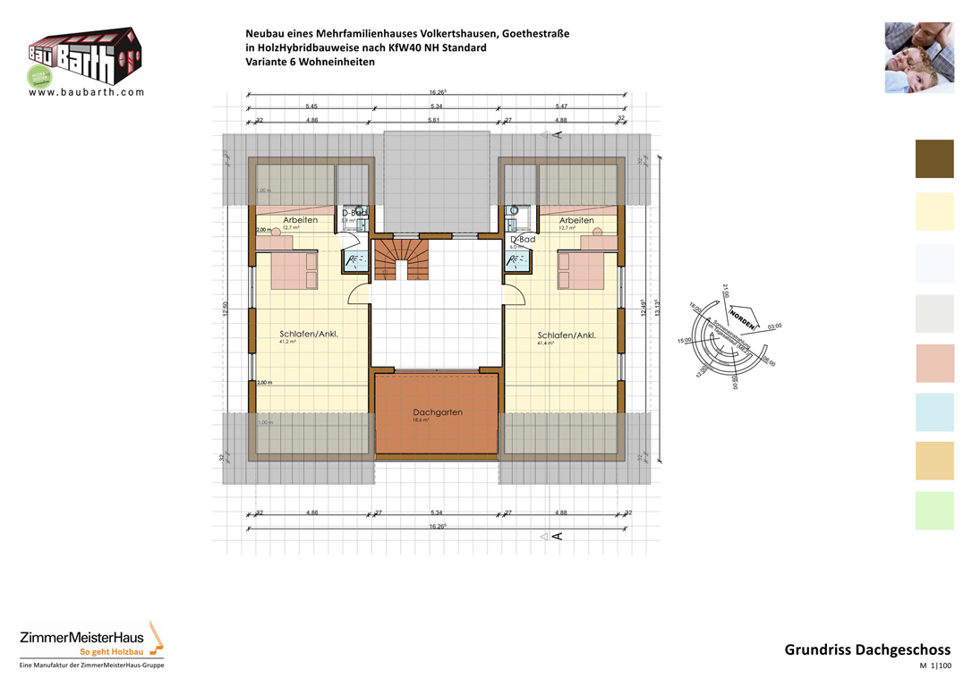 Traumhaus mit Fernblick I KFW-Förderung I Natürlich aus Holz: Helle, wohngesunde 5 bis 8-Zimmer Maisonettewohnung in Singen-Volkertshausen – Volkertshausen – Vorschaubild 3