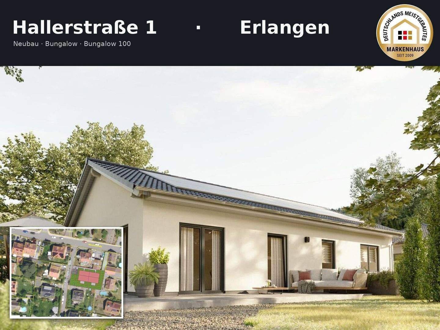 Erlangen: Neubau Bungalow | Komplettpreis inkl. Grundstück & Baunebenkosten