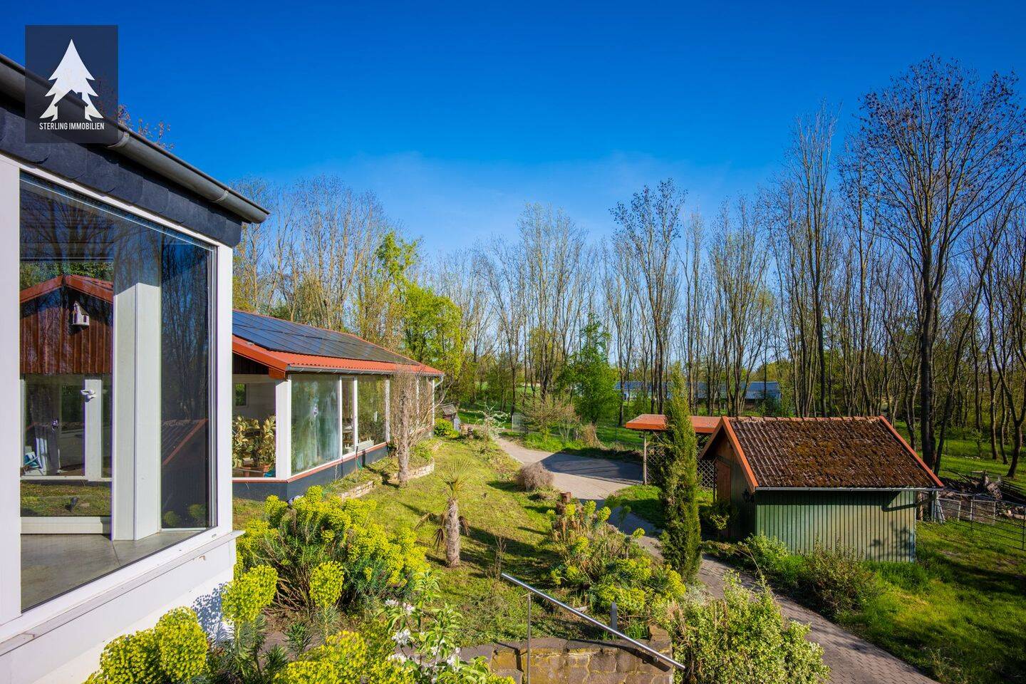 Exklusives Landleben - Villa mit Park, Obstplantage und Ranch-Gefühl – Aschersleben – Vorschaubild 5