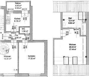 schöne, helle 3-Raum Maisonettewohnung in der Curiesiedlung, Neue Neustadt – 39124 Magdeburg – Vorschaubild 2