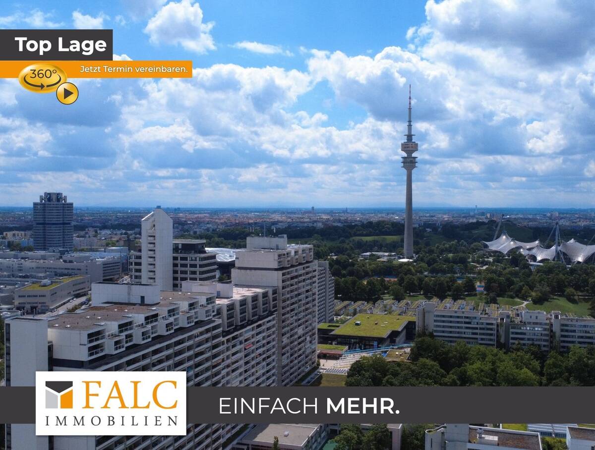 Ein Zuhause über den Dächern Münchens - Luxuriöse Penthouse-Maisonette im Olympischen Dorf – 80809 München – Bild 1 von 9