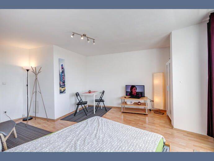 Möbliert: Helles Apartment mit Südwest-Balkon – München – Vorschaubild 3