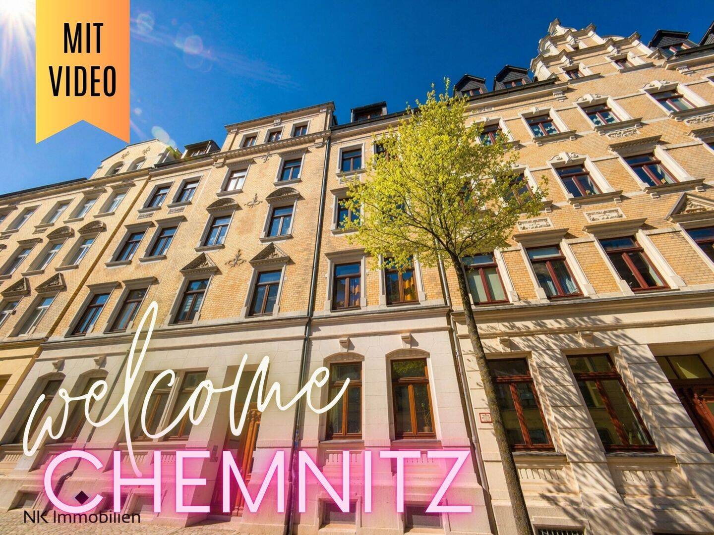 ++ frisch renovierte, schicke 3-Raum-Wohnung mit Balkon & Altbaucharme - in Chemnitz ++