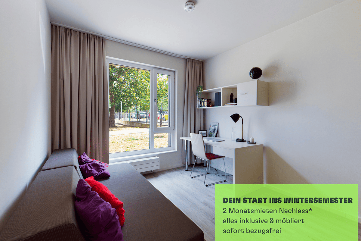 Studentenapartment direkt an der FH Potsdam | möbliert & all inclusive – 14469 Potsdam – Bild 1 von 9