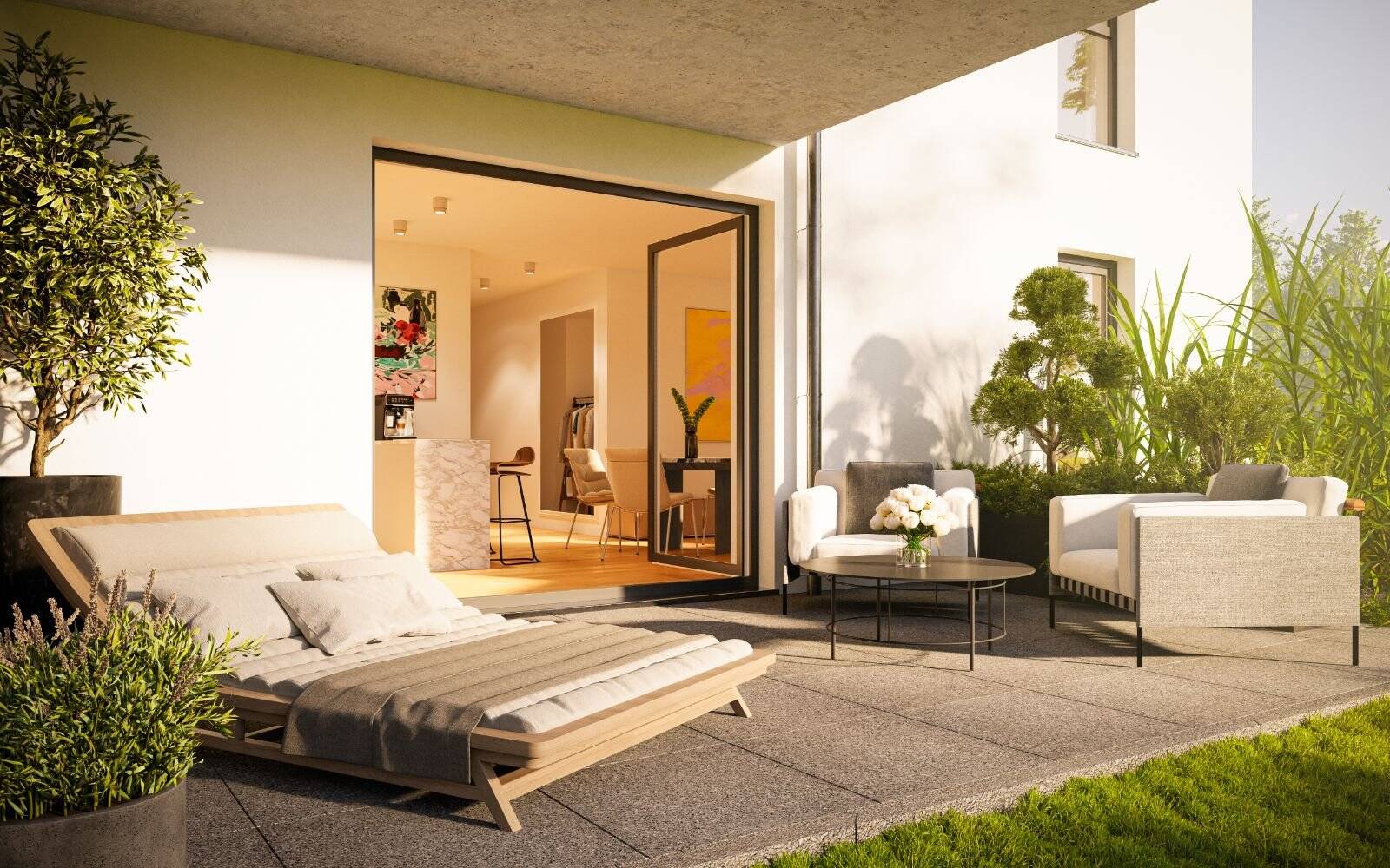 *NEUBAU* 4-Zimmer-Wohnung mit Terrasse und Gartenanteil – Nürnberg – Vorschaubild 4