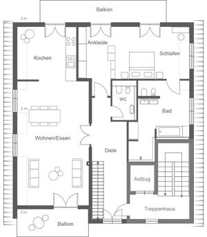 Elegante 2 Zimmer - Galeriewohnung mit zusätzlichem Atelier im Spitzboden – 81925 München – Vorschaubild 5