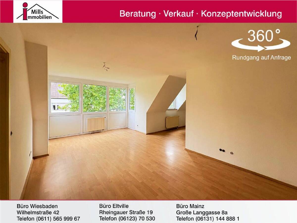Mainz-Neustadt: Top 2 ZKB-Eigentumswohnung in schöner Lage – 55118 Mainz – Bild 1 von 9
