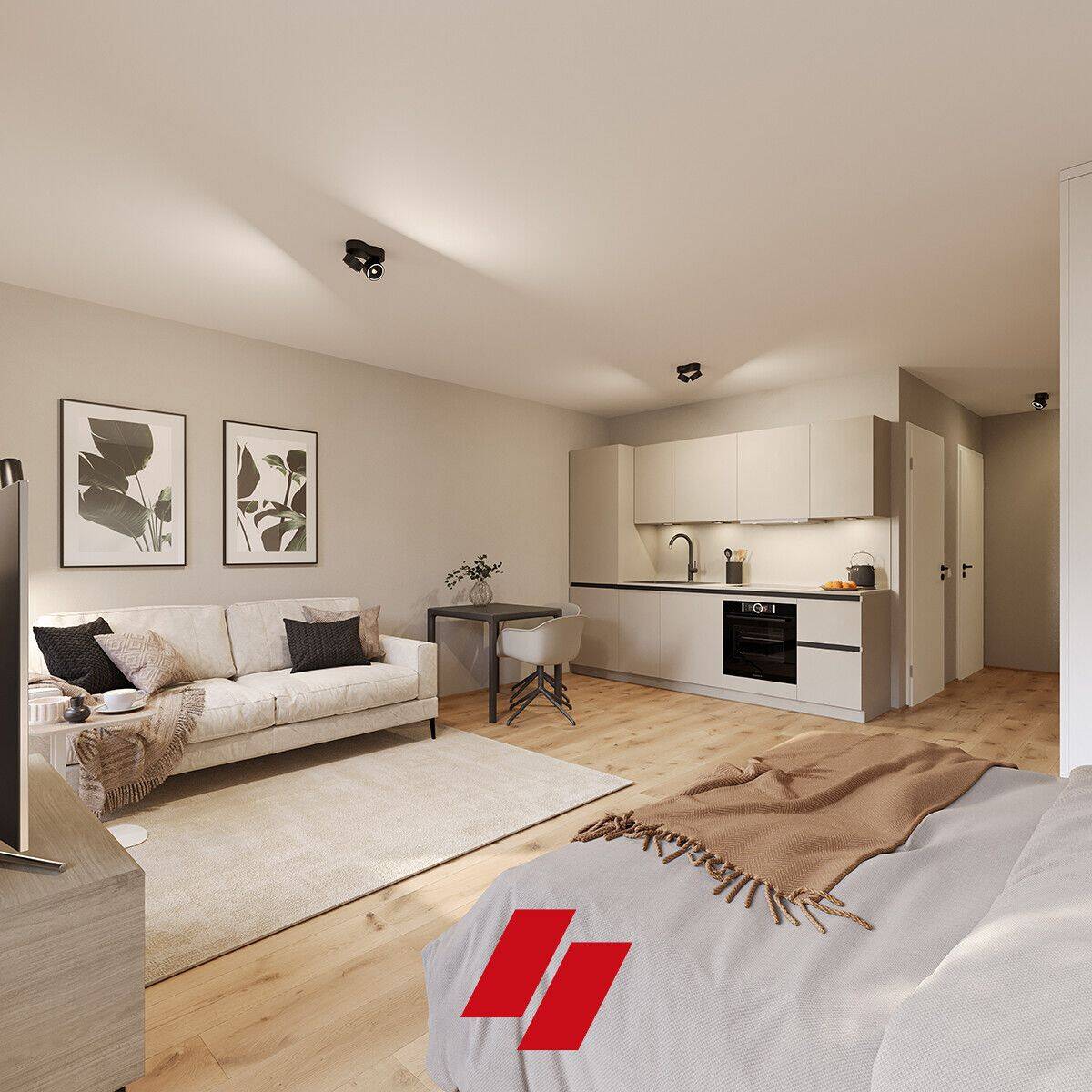 Neubau Erstbezug: Exklusive und hochwertig ausgestattet 1 Zimmer Terrassenwohnung in Hastedt -Haus C – 28207 Bremen – Bild 1 von 4