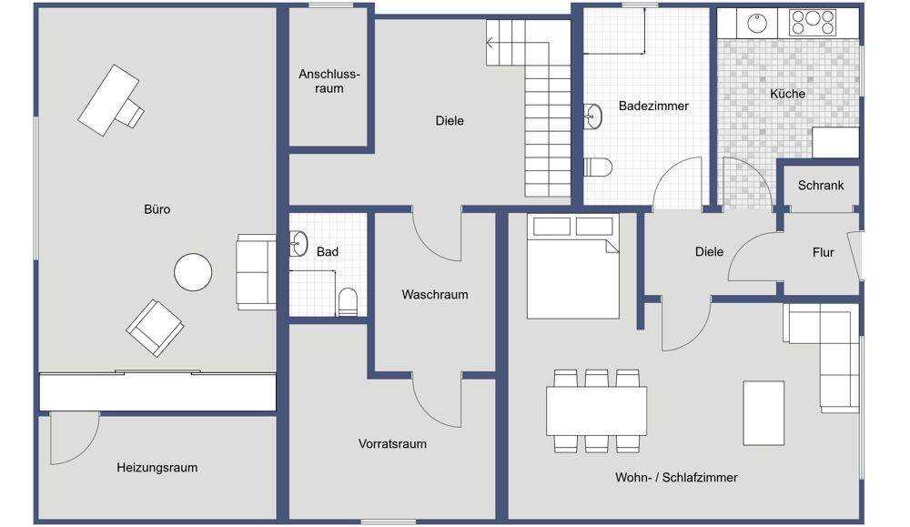PROVISIONSFREI: EXKLUSIVE VILLA mit EINLIEGERWOHNUNG und EIGENEM PARK in naturnaher BESTLAGE – Solingen – Vorschaubild 4