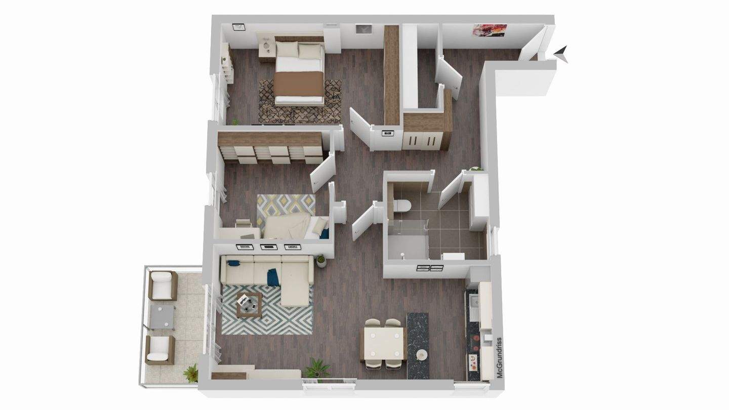 Ihr neues Zuhause: Hochwertige Neubau-3-Zimmer-Wohnung mit Balkon – Regensburg – Vorschaubild 3