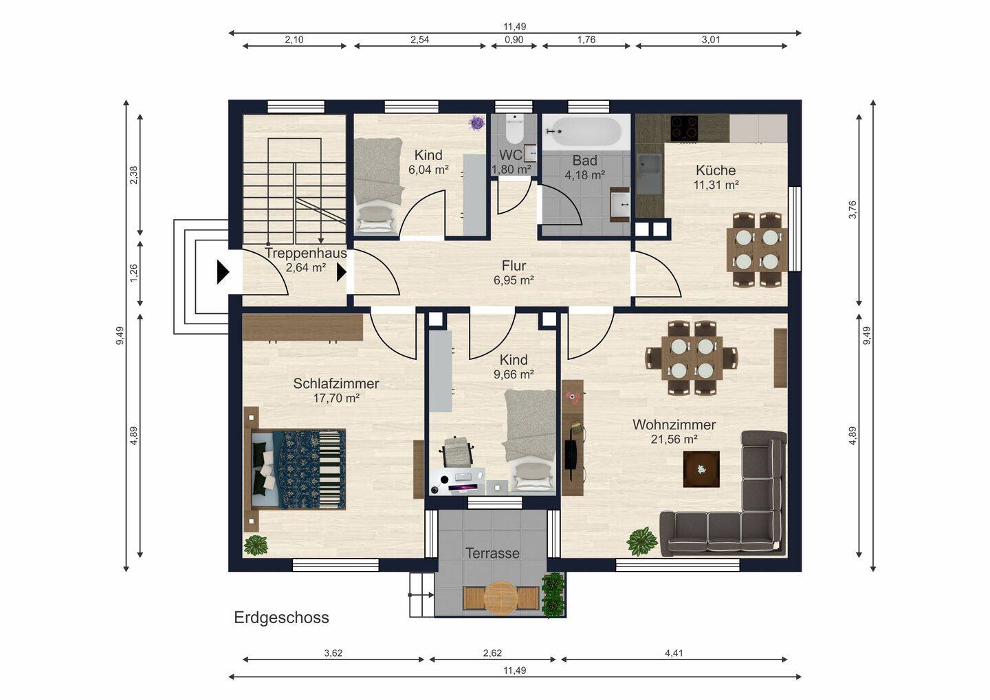 Mehrgenerationenhaus oder Kapitalanlage? Großzügiges 2-3 Familienhaus mit ca. 235 m² Wohnfläche – Kelheim – Vorschaubild 4
