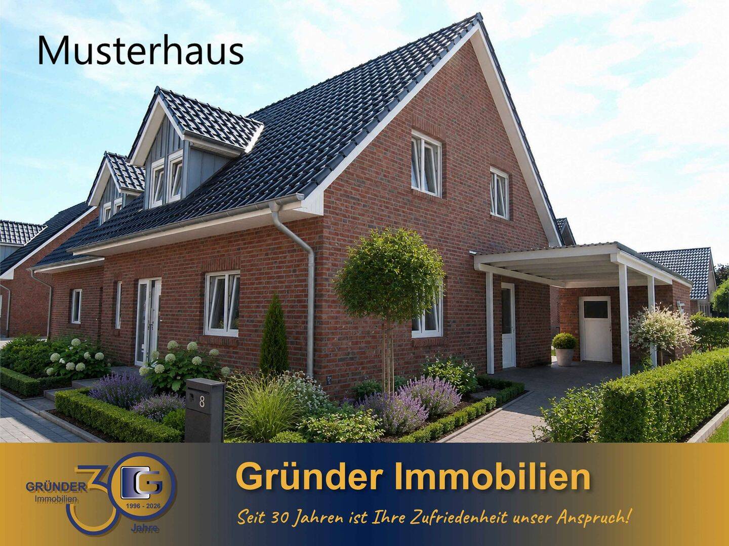 Provisionsfrei für Käufer! Hochwertige Neubau-Doppelhaushälfte im Emsland – Walchum – Bild 1 von 9