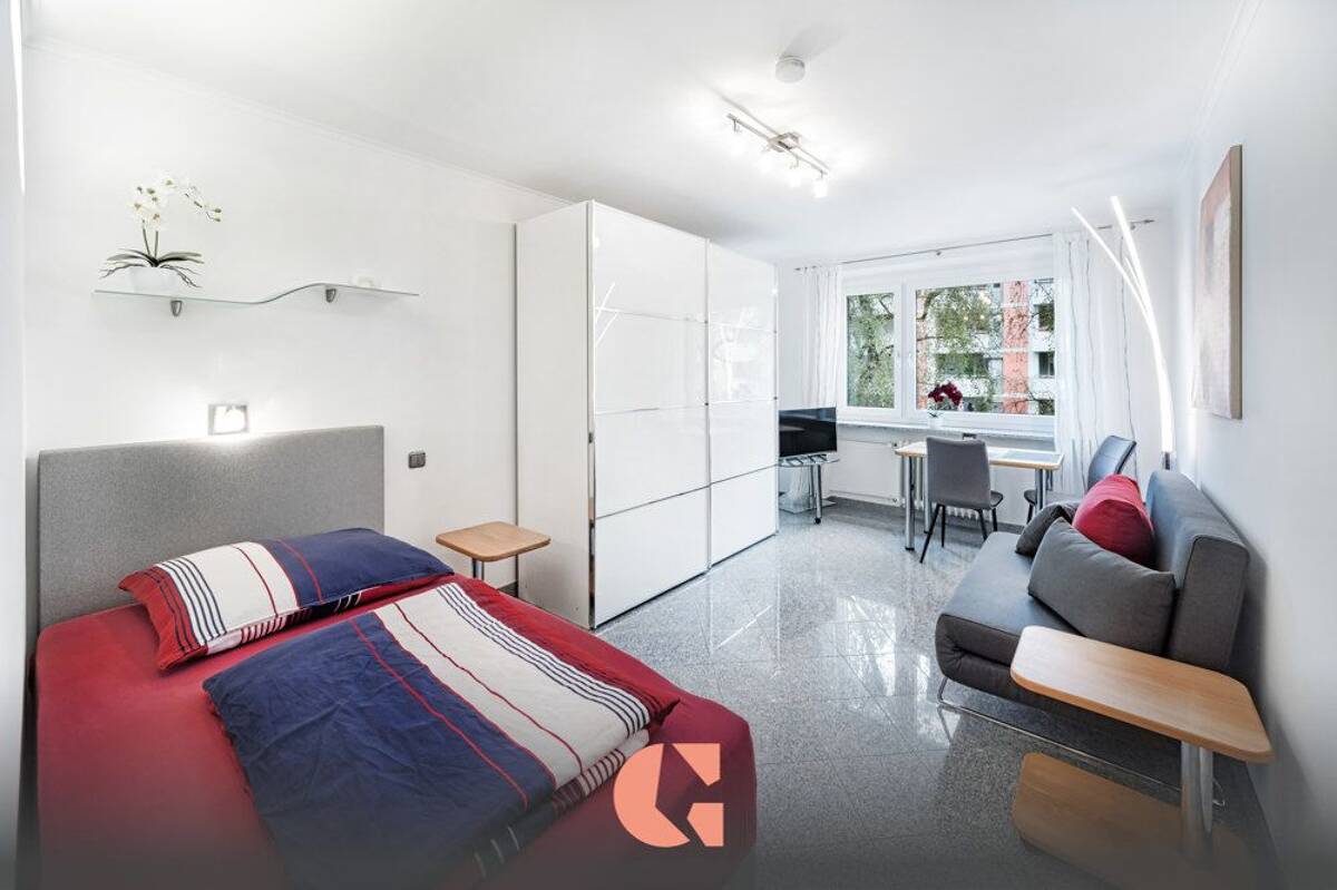 Voll möbliertes Appartement am Luitpoldpark in U-Bahn-Nähe – 80804 München – Bild 1 von 9