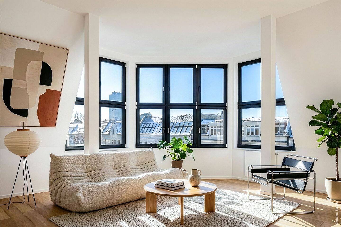 Exklusive Dachgeschosswohnung mit Panoramablick im Erstbezug
