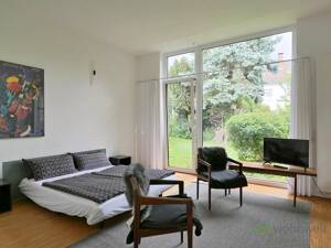 (EF1279_M) Kassel-Stadt: Niederzwehren, möbliertes Apartment in absolut ruhiger Lage und phantastischem Gartenausblick – 34134 Kassel – Vorschaubild 2