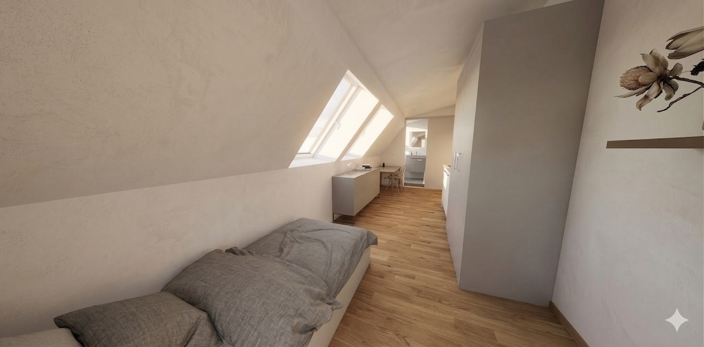 Modernes Neubau-Studentenappartement im Spitzboden – zukunftssichere Kapitalanlage – München – Vorschaubild 2