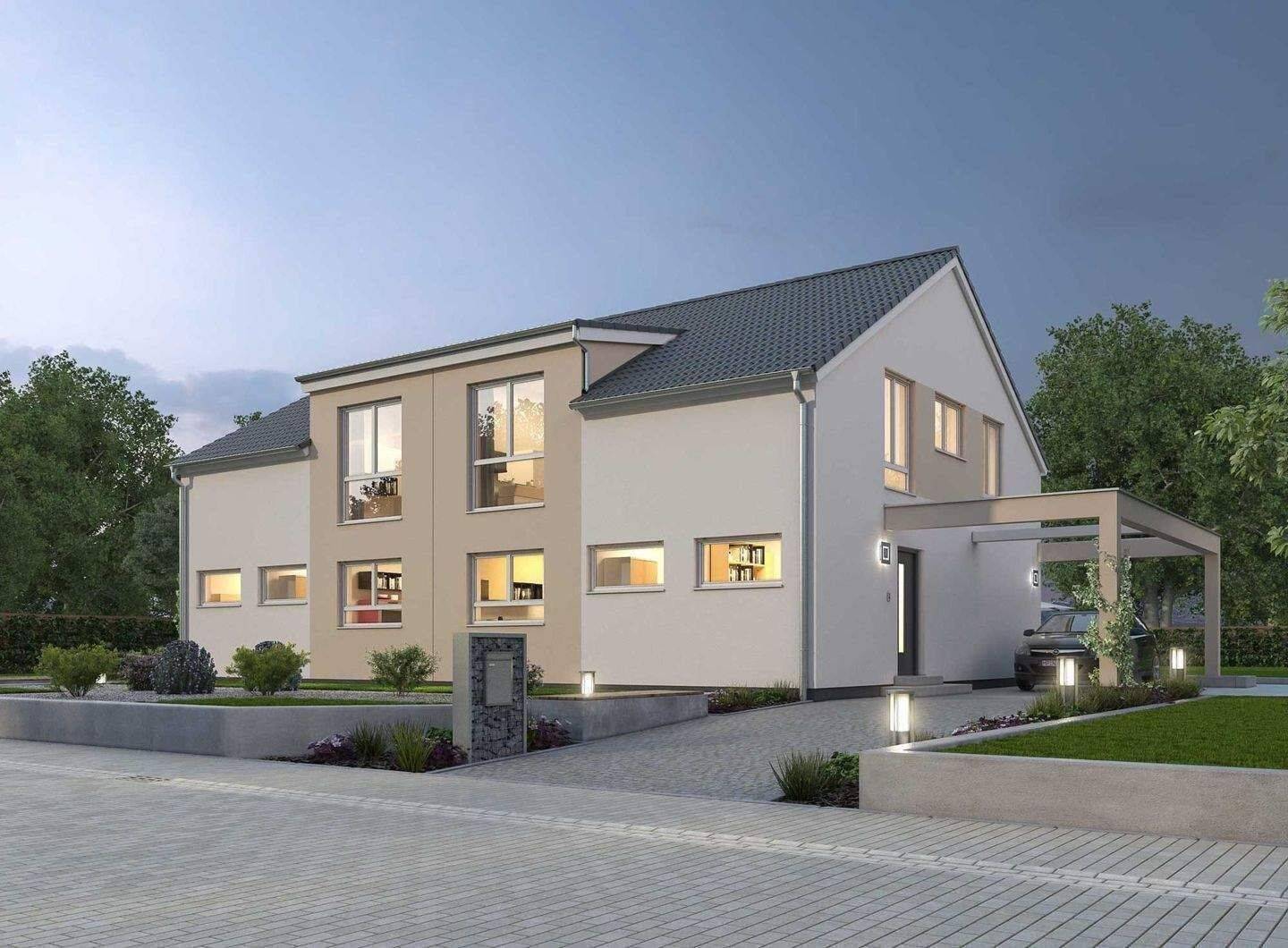Neubau einer hochwertigen Doppelhaushälfte in angenehmer und ruhiger Lage von Erlangen