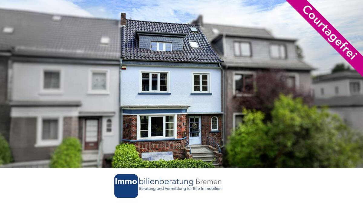 Wachmannstraßenquartier: saniertes Altbremer Reihenmittelhaus (bezugsfrei) – 28209 Bremen – Bild 1 von 9