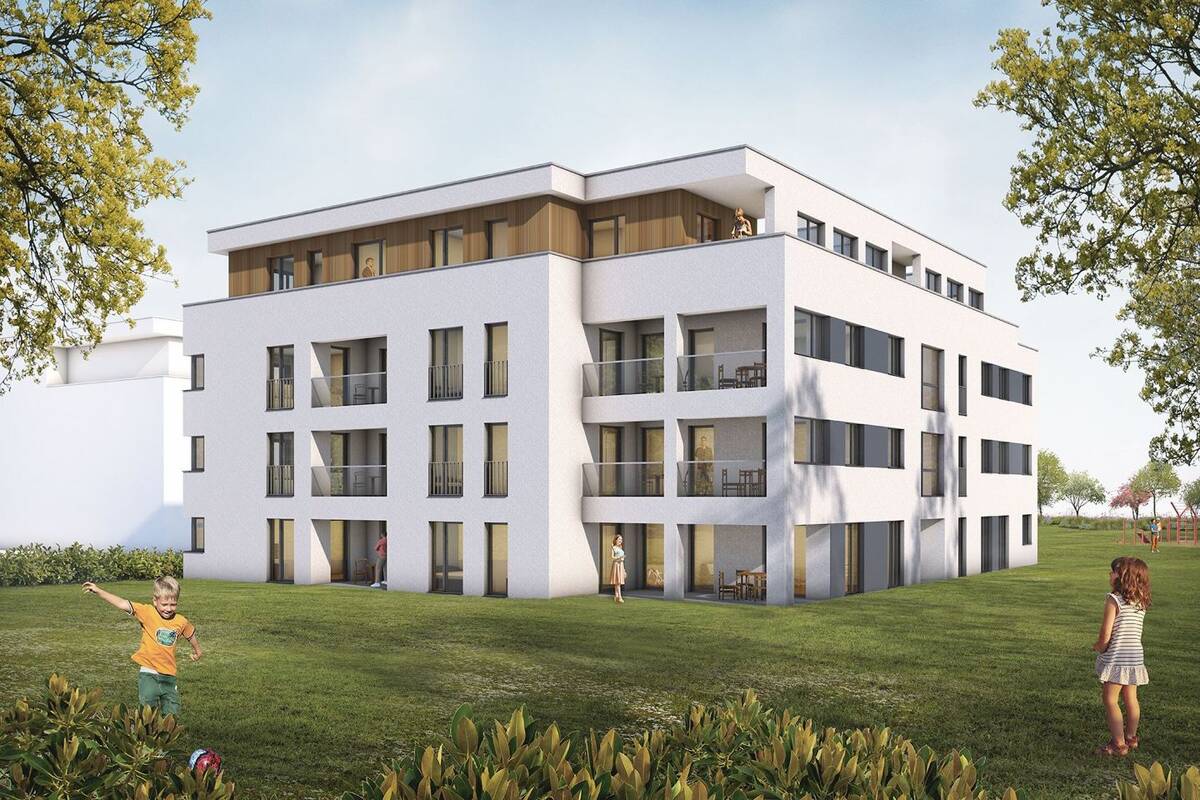 BAUBEGINN ERFOLGT! 4-Zimmer-Wohnung mit 2 Terrassen, Garten und TG-Platz / Neubau - Erstbezug – 38108 Braunschweig – Bild 1 von 2