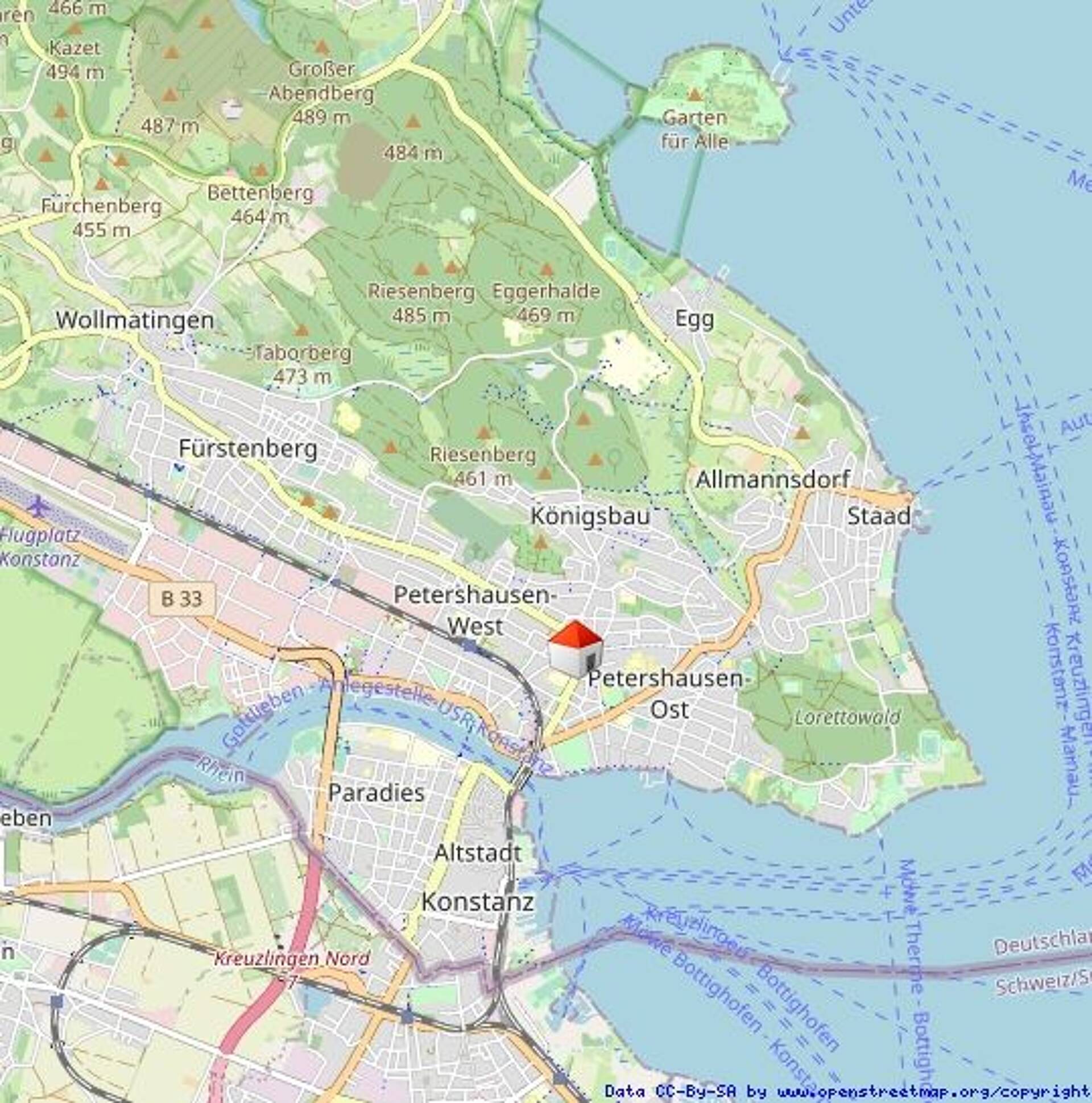 Etagenwohnung in 78464 Konstanz / Petershausen mit 32,56 m² kaufen