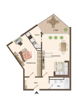 Top!! 2 Zi Whg mit Balkon in Bestlage von Sachsenhausen Süd – 60598 Frankfurt am Main – Vorschaubild 4