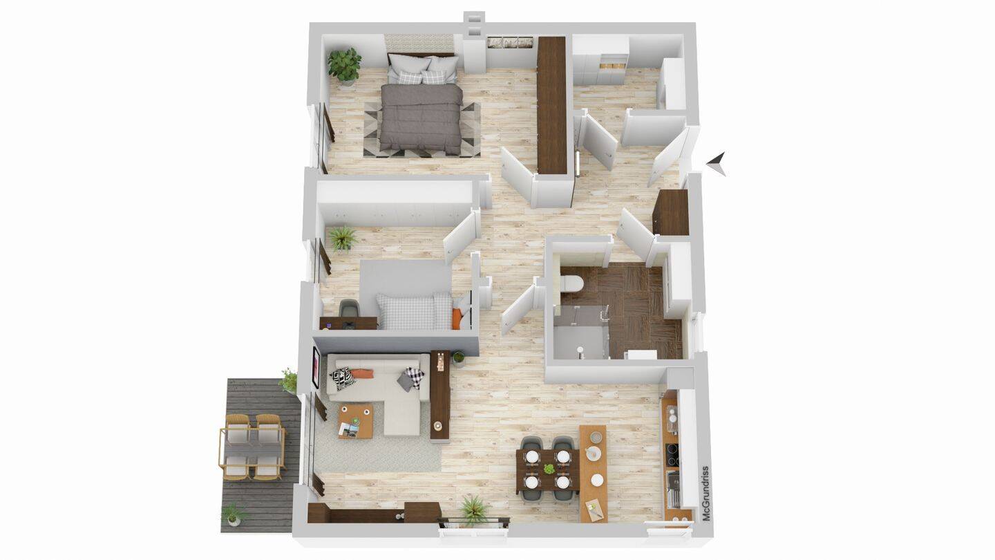 Barrierefreie 3-Zimmer-Neubauwohnung mit Terrasse und eigenem Garten - ruhig wohnen in Regensburg – Regensburg – Vorschaubild 3