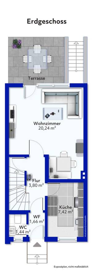 Mehr Raum fürs Leben: Endreihenhaus mit Garten und Garage – 22415 Hamburg – Vorschaubild 4
