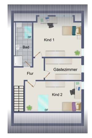 Sentruper Höhe. 5-Zimmer-Wohnung, 133 m² Wfl, Dachterrasse und Stellplatz – 48149 Münster – Vorschaubild 7