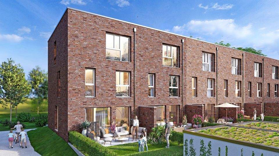 Attraktives Reihenmittelhaus (Neubau) in schöner Wohnlage in Leverkusen-Steinbüchel – Leverkusen – Bild 1 von 7