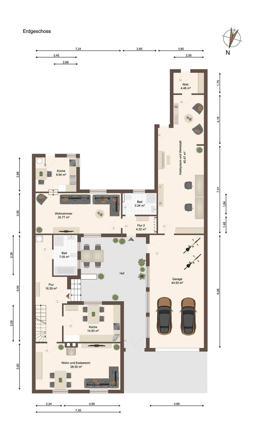 Modernisierte Doppelhaushälfte mit Einliegerwohnung und großem Grundstück in Dodendorf – Sülzetal – Vorschaubild 7