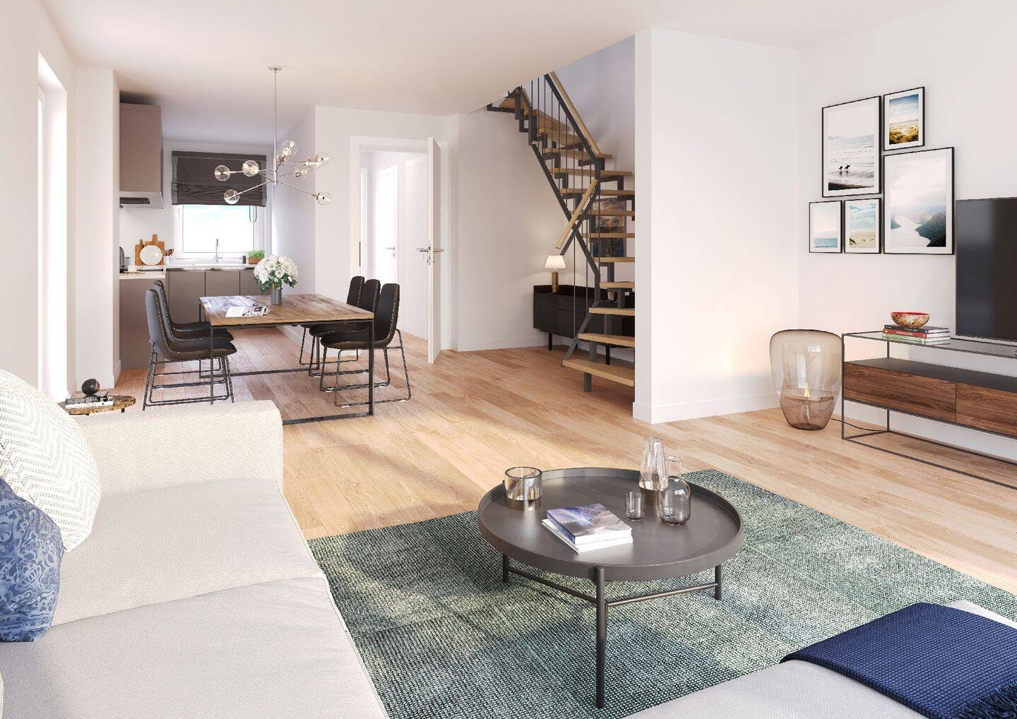Modernes Wohnen in Ranstadt - Exklusive Neubau-Reihenhäuser – Ranstadt – Vorschaubild 3