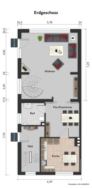 modernisierte Doppelhaushälfte zum Kauf in Hamburg-Schnelsen ideal für 3 Personen - Wentzel Dr. – 22459 Hamburg – Vorschaubild 3