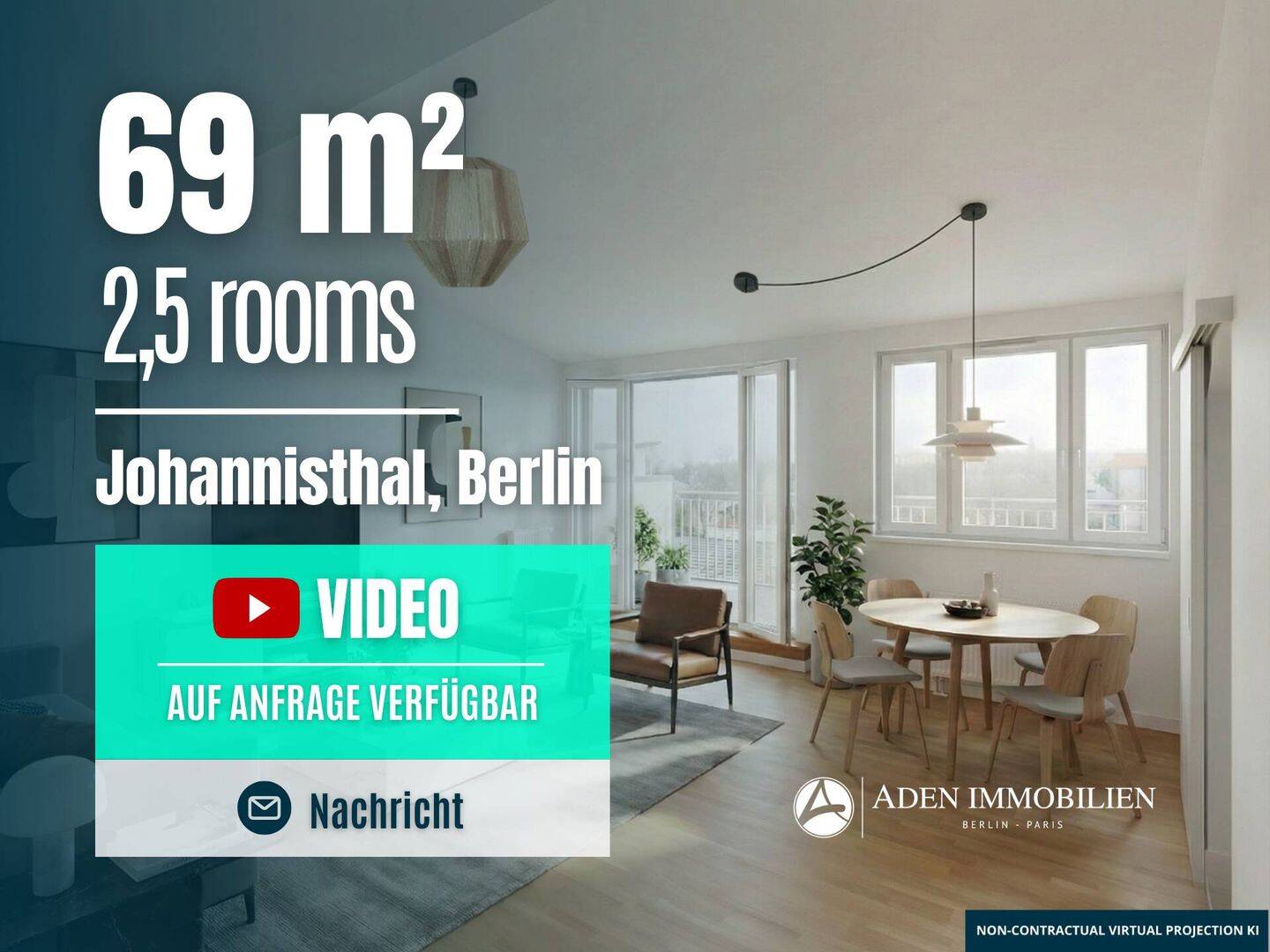 2021 gebaut - Dachgeschoss-Apartment inmitten der Natur: 2,5 Zi., Südterrasse und EBK! – Berlin – Vorschaubild 4