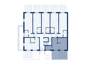 1-Zimmer-Apartment mit Terrasse zur Eingangsseite (B07) – 53129 Bonn – Vorschaubild 4