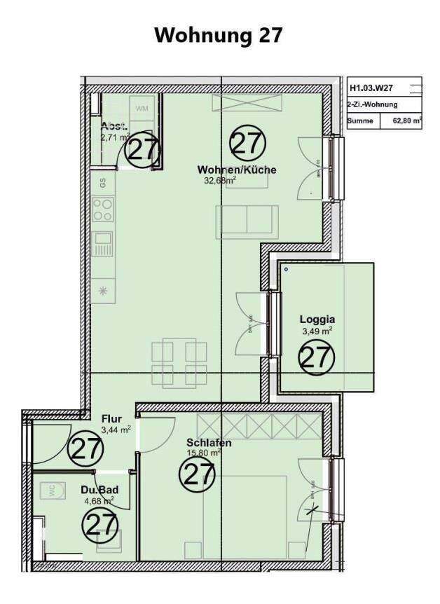 Achtung Steuerfüchse - Gut aufgeteilte schöne Wohnung im KFW 40 QNG Energiesparhaus – Trier – Vorschaubild 2