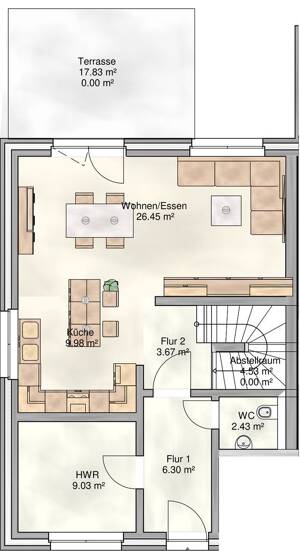 Neubau-Doppelhaushälfte mit 165 m² | 6 Zimmer | 2 Bäder | Garten | Kühlung | Smart Home – 4207 Leipzig – Vorschaubild 6