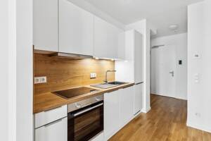 In der Endetage: Hochwertige 1-Zimmer-Neubauwohnung Einbauküche in Frankfurt-Ostend! – 60314 Frankfurt am Main – Vorschaubild 3