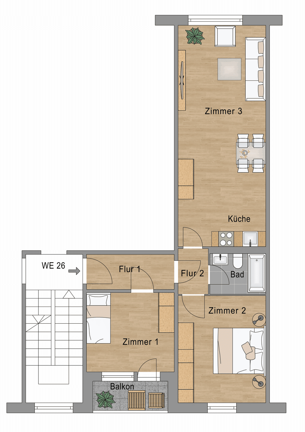 Berlin: Vermietete 2-Zimmer-Wohnung mit stabilem Mietverhältnis seit 2020 – Berlin – Vorschaubild 9