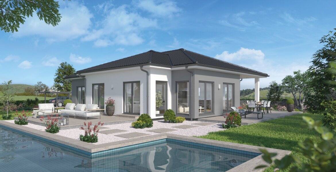Ein traumhafter Bungalow lädt die Paare ein, dessen Kinder selbst eine Familie gegründet haben. – Münsingen – Bild 1 von 4