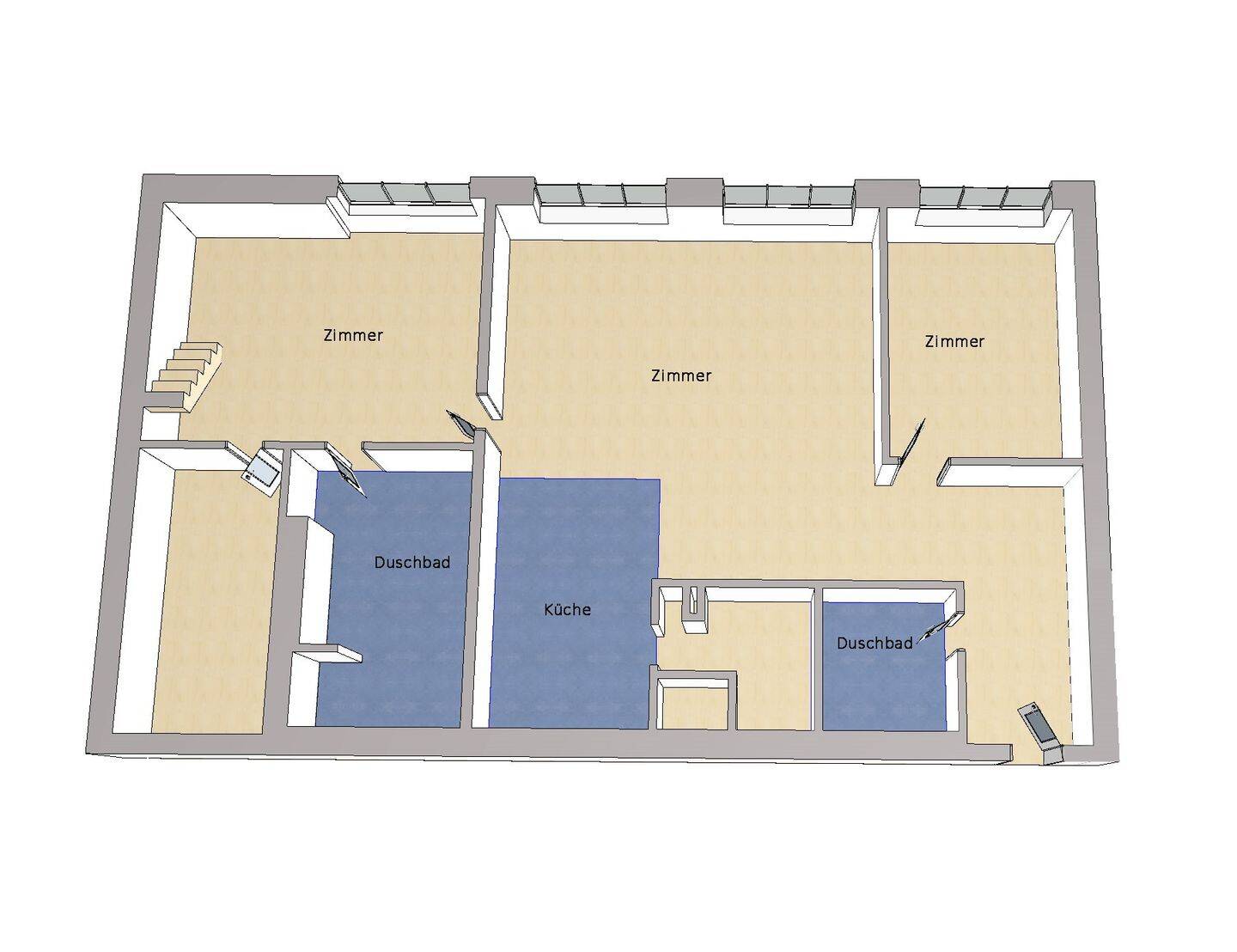IMMOBERLIN.DE - Toplage im Baudenkmal! Kernsaniertes Loft mit Pkw-Stellplatz – Berlin – Vorschaubild 8