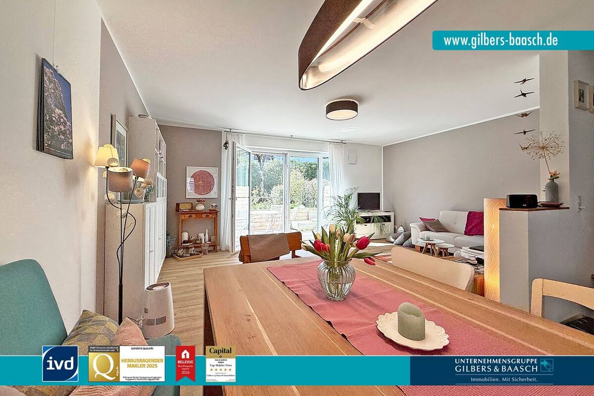 TR-Kernscheid: Modernes Reihenmittelhaus mit Garage und kleinem Garten in ruhiger Wohnlage – 54296 Trier – Bild 1 von 9