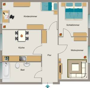 3-Zimmer-Wohnung in Bochum Langendreer – 44892 Bochum – Vorschaubild 2